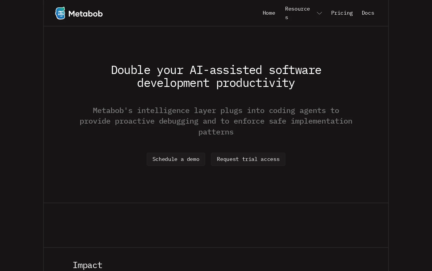 Metabob 页面快照